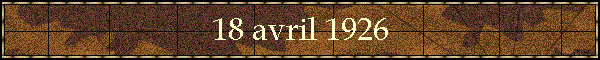 18 avril 1926